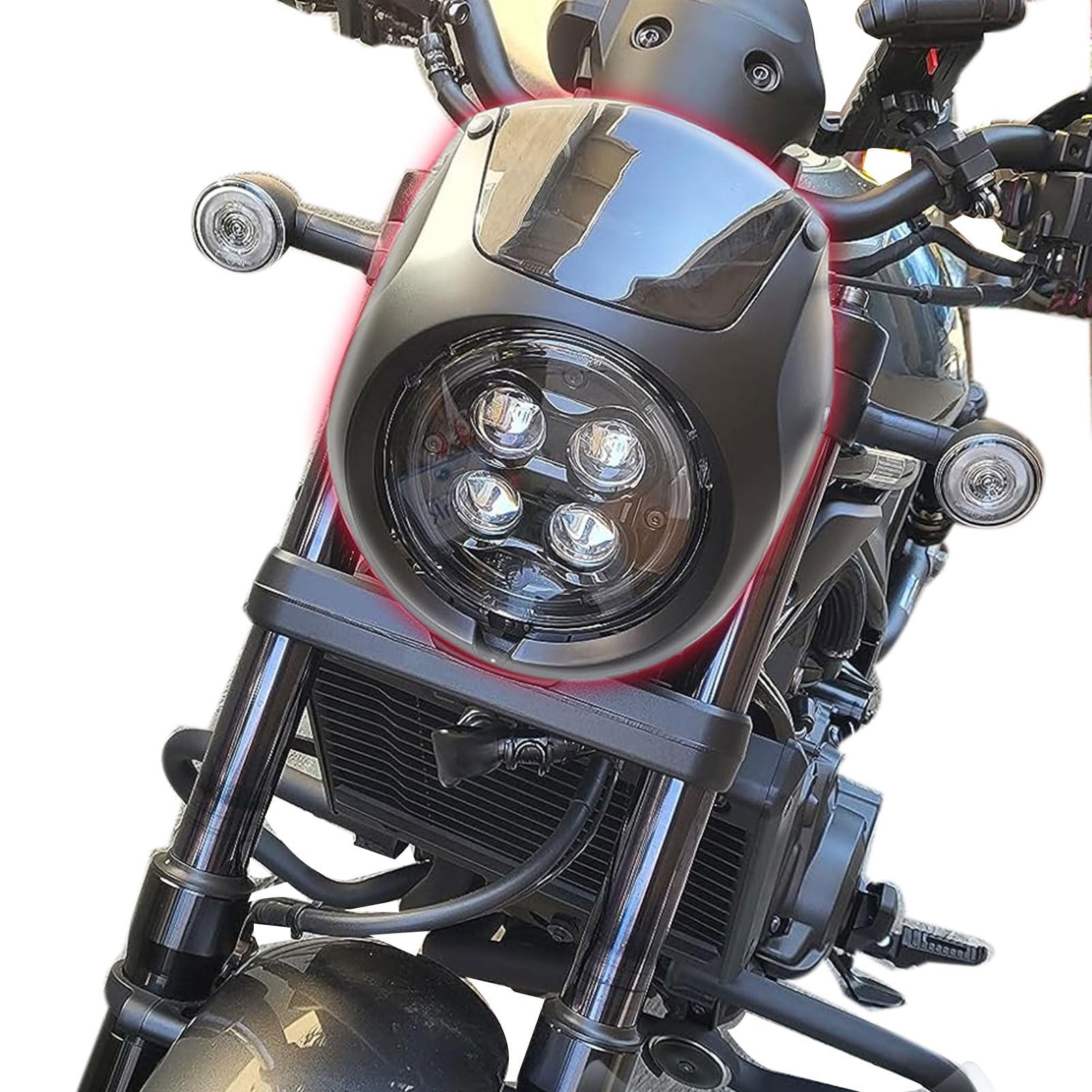 Amazon.com: Midimttop Motorcycle REBEL1100 Fron Mask Visor